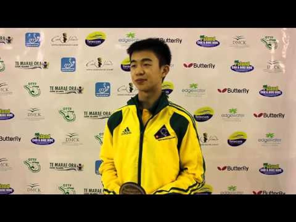 HUANG Dominic interview after qualifying for the 2014 Nanjing Youth Olympic Games