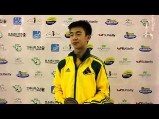 HUANG Dominic interview after qualifying for the 2014 Nanjing Youth Olympic Games