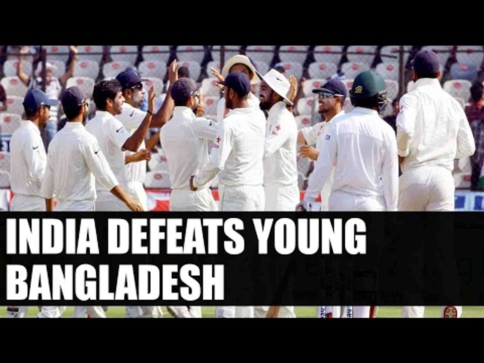 India defeats Bangladesh by 208 runs, wins one...