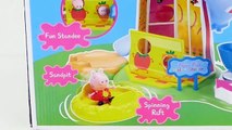 Peppa Pig Helter Skelter Slide Playground Play Doh Ice Cream with Peppapig and Friends by
