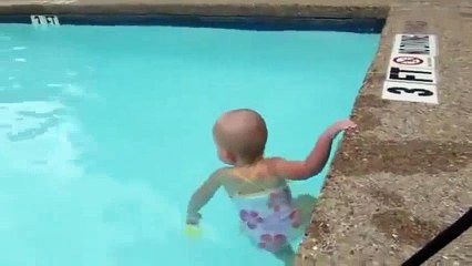 16 Month-Old Baby Girl Swims Like a Champ - You Must See Her!!