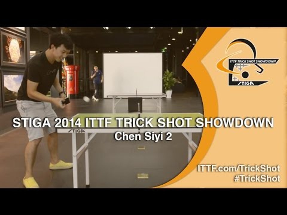 CHEN Siyi 2 - STIGA 2014 Table Tennis TrickShot Showdown
