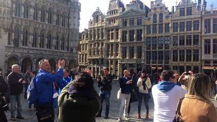 Οι Έλληνες φίλαθλοι στις Βρυξέλλες