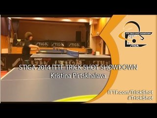 Kristina Pirtskhalava - STIGA 2014 Table Tennis TrickShot Showdown