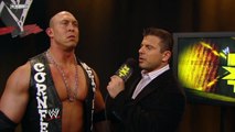 WWE NXT host Matt Striker interviews NXT Rookie Skip