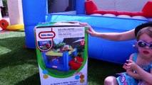 bounce house ball pit family fun with little tikes kids junior sports slide bouncer jump c