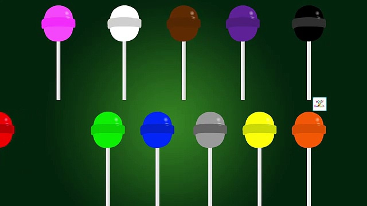 Lollipop Colors for Children to Learn | Lollipop Candy Cartoon Colors for Kids Babies Toddlers