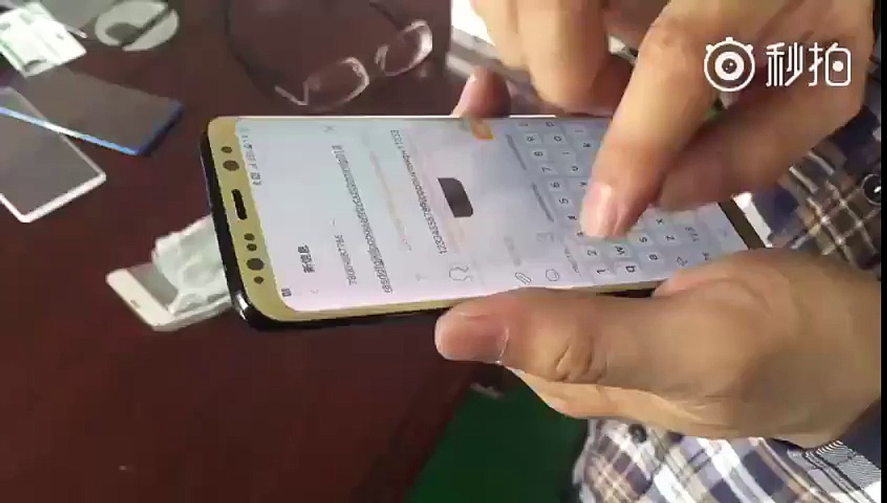 Galaxy S8 touch sensitivity test shown in hands on video