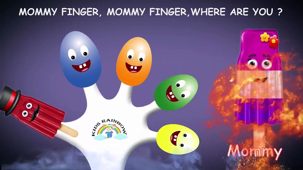 Spiderman Elsa Hulk Mickey Mouse Ice Cream Finger Family Songs | Daddy Finger Rhymes For K