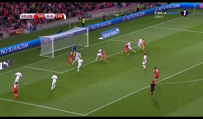 Josip Drmic Goal HD - Switzerland 1-0 Latvia - 25.03.2017