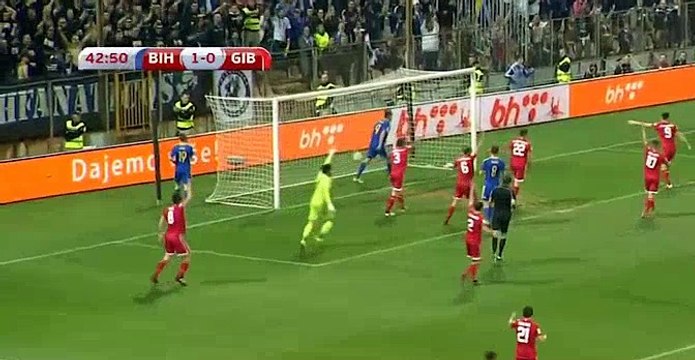 All Goals & highlights - Bosnia Herzegovina 5-0 Gibraltar - 25.03.2017