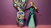 DISNEY FROZEN Videos FROZEN Elsa and Anna GIANT Surprise Egg with FROZEN Toys Candy & Let