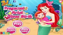 Newborn Baby Games » Pregnant Ariel Gives Birth » Disney Princess Game HD