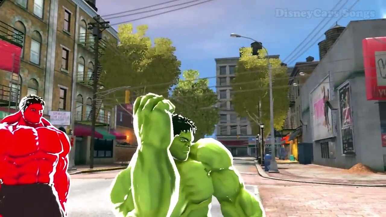 HULK & Red HULK Smash Custom Spiderman, Batman and Superman Lightning McQueen Cars