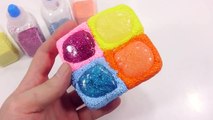 How To Make Colors Foam Clay Rainbow Slime Toys Learn the Recipe DIY 칼라폼 무지개 슬라임 액체괴물 만들기
