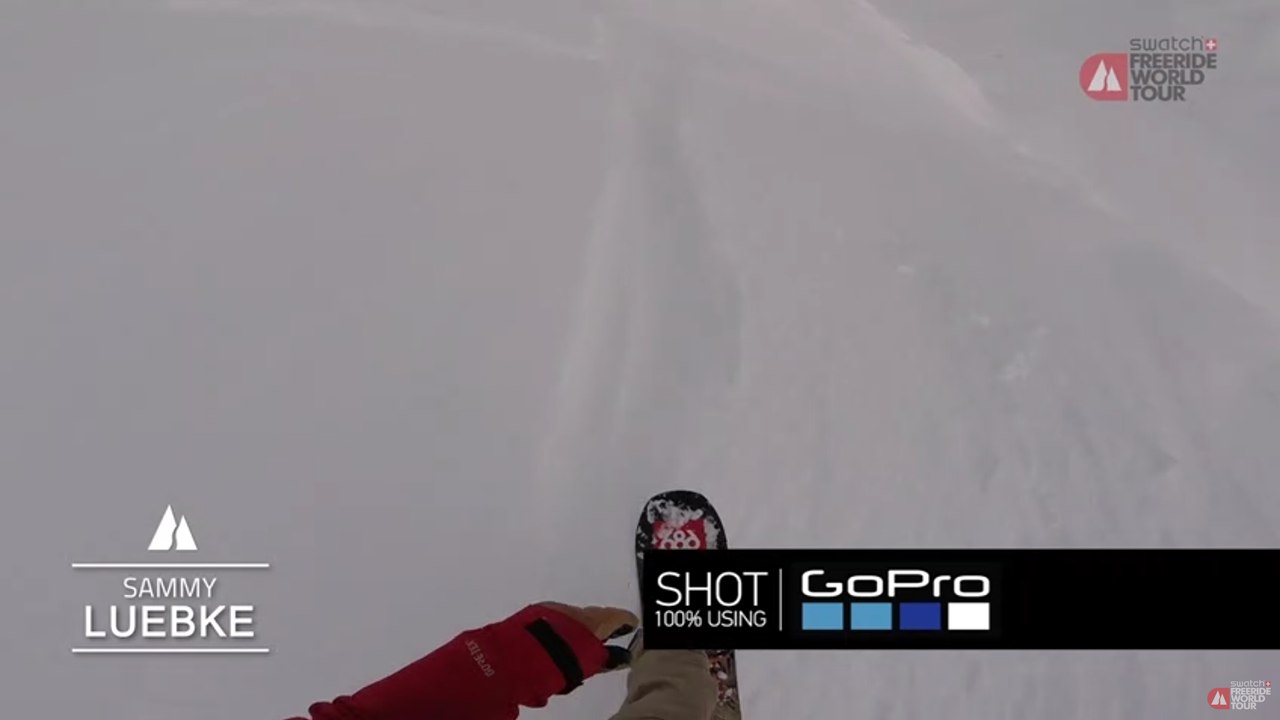GoPro winning run Sammy Luebke - Haines Alaska FWT17 - Swatch Freeride World Tour 2017