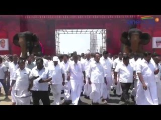ஜெ. பிரசாரத்துக்காக முழு வீச்சில் தயாராகும் தருமபுரி - வீடியோ