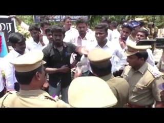 தேர்தலை காரணம் காட்டி அம்பேத்கர் பிறந்த நாளுக்கு தடையா? மதுரை மாணவர்கள் போராட்டம்