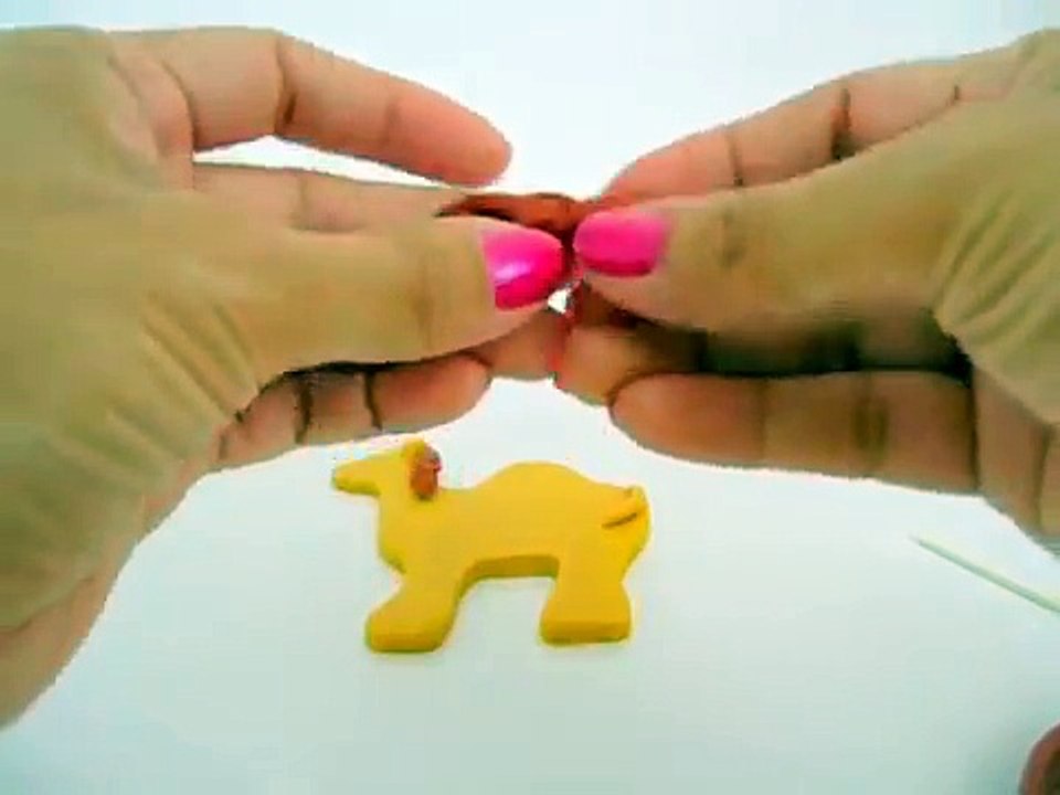Easy make Play Doh Camel cut out
