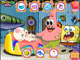 SpongeBob And Patrick Babysit - Baby Care And Dress Up Games For Kids