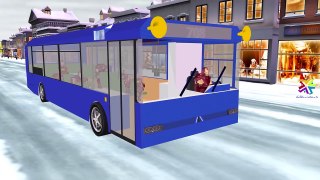 Wheels On The Bus Go Round And Round with Spiderman | Nursery Rhymes For Children | Kids S