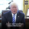 President Trump Responds To His Failed Health Care Bill