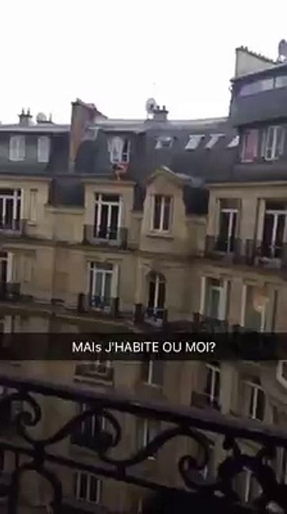 En Francia un amante se le esconde al marido de la mujer en el techo.