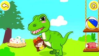 Baby Learn Words And Dinosaurs - Cute, Lovely Characters | Baby Panda Fun Game For Kids