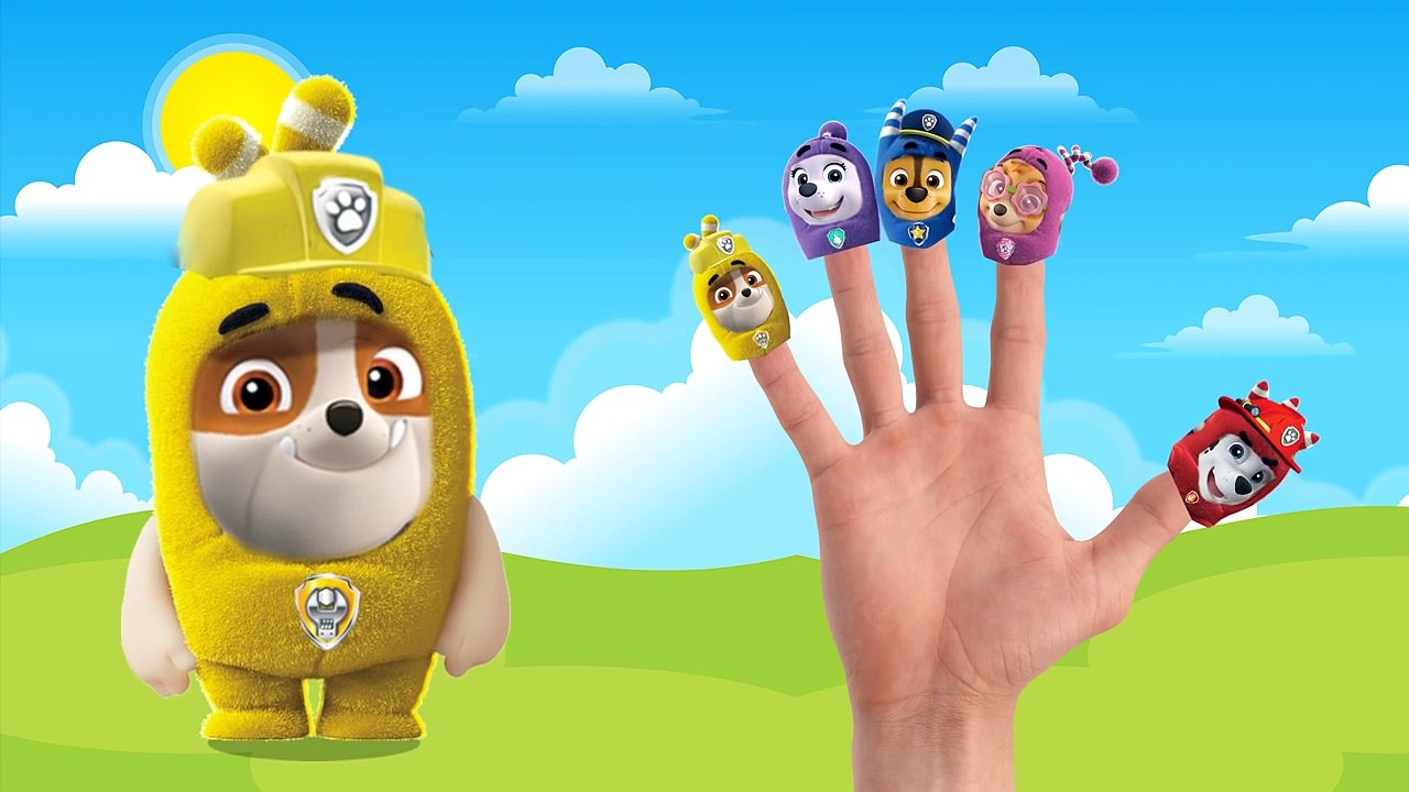 Paw Patrol Transform into Oddbods, Finger Family Nursery Rhymes, Baby Song, 毛毛頭, Fun Video