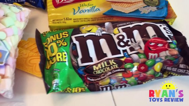 CHOCOLATE CANDY BAR MAKER TOY DIY sweet treats for kids taste test Real Food Marshmallow