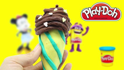 Play Doh Ice Cream Popsicle and Cone Playset for Kids