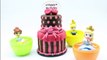 HUGE Disney Frozen Fever Play Doh Cake - Surprise Toys Fashems, Mystery Minis, Chocolate