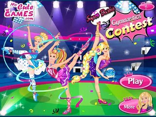 Super Barbie Gymnastics Contest Dress Up Game - Barbie Games