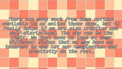 Two Work at Home Options You Might Consider