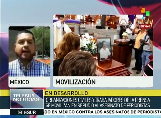 Periodistas de México marchan y exigen #JusticiaParaMiroslava Breach