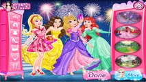 Disney Princess Bridal Shower - Princess Rapunzel Ariel Belle and Aurora Dress Up Game