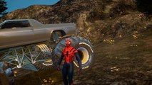 MONSTER TRUCK, SPIDERMAN & ELSA la reine des neiges explorent la campagne / Gameplay Disne