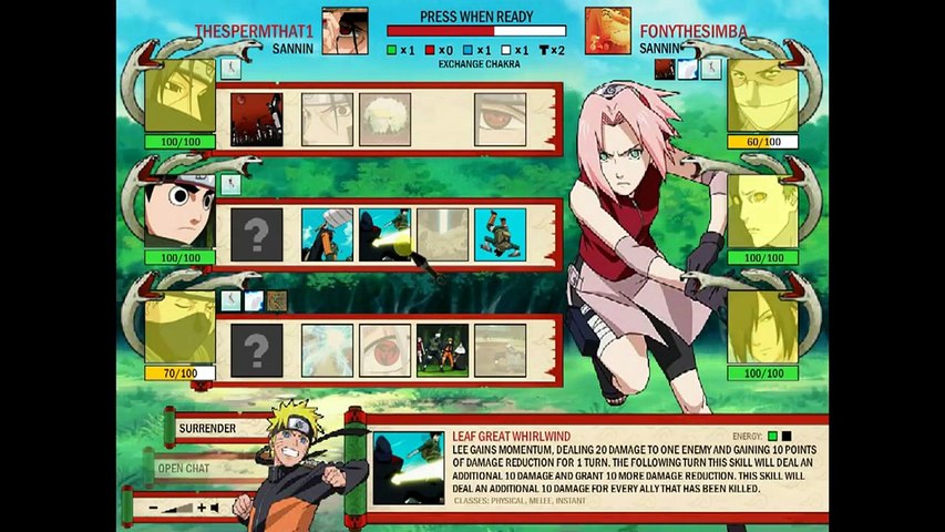 Naruto Arena Team Testing Nii Yugito S Video Dailymotion