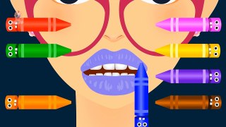 Learn Colors with Lipstick Crazy Crayons for Kids Children Toddlers - Learning Funny Baby