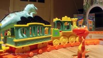 Dinosaur Train Dino Track Adventure Set T Rex Express Dinosaurs Toys Video for Children -