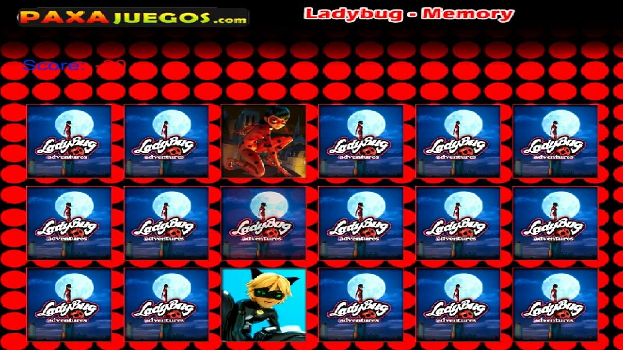 Miraculous Ladybug Memory - Miraculous Ladybug and Cat Noir Games