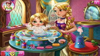 ᴴᴰ ღ Princess Elsa, Anna Frozen & Princess Rapunzel Baby Wash Games Compilation ღ (ST)