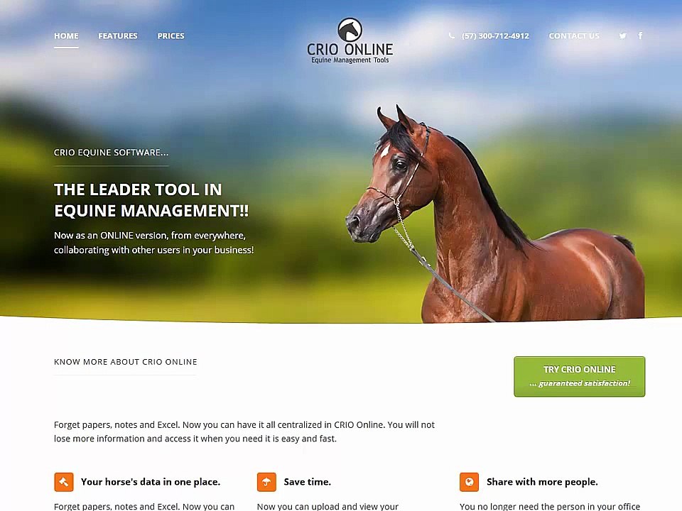 CRIO ONLINE -- Equine Management Software