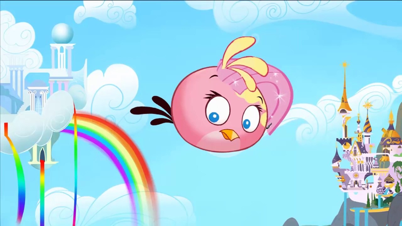 Angry Birds Transform to My Little Pony - MLP and Angry Birds Transform Learning Colors Co