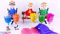 Alvin and The Chipmunks Movie Play-Doh Surprise Eggs Clay Slime and Rainbow Playdoh Dippin