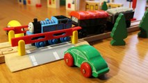 Thomas Wooden Railway level crossing crash http://BestDramaTv.Net