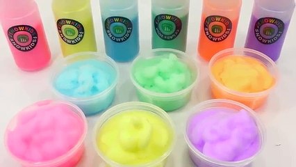 DIY How To Make Combine Rainbow Colors Bubble Learn Colors Slime Bubble