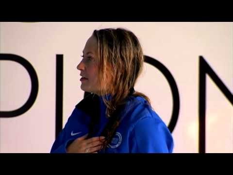 Swimming - women's 400m freestyle S7 medal ceremony - 2013 IPC Swimming World Championships Montreal