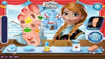 Minion, Princess Anna & Princess Elsa Foot Doctor Games Compilation Baby Games (ST)