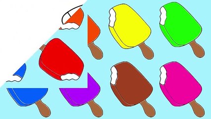 Télécharger la video: Learn Colors with Rainbow Popsicle Ice Cream Coloring Pages (10) Educational Video for Tod